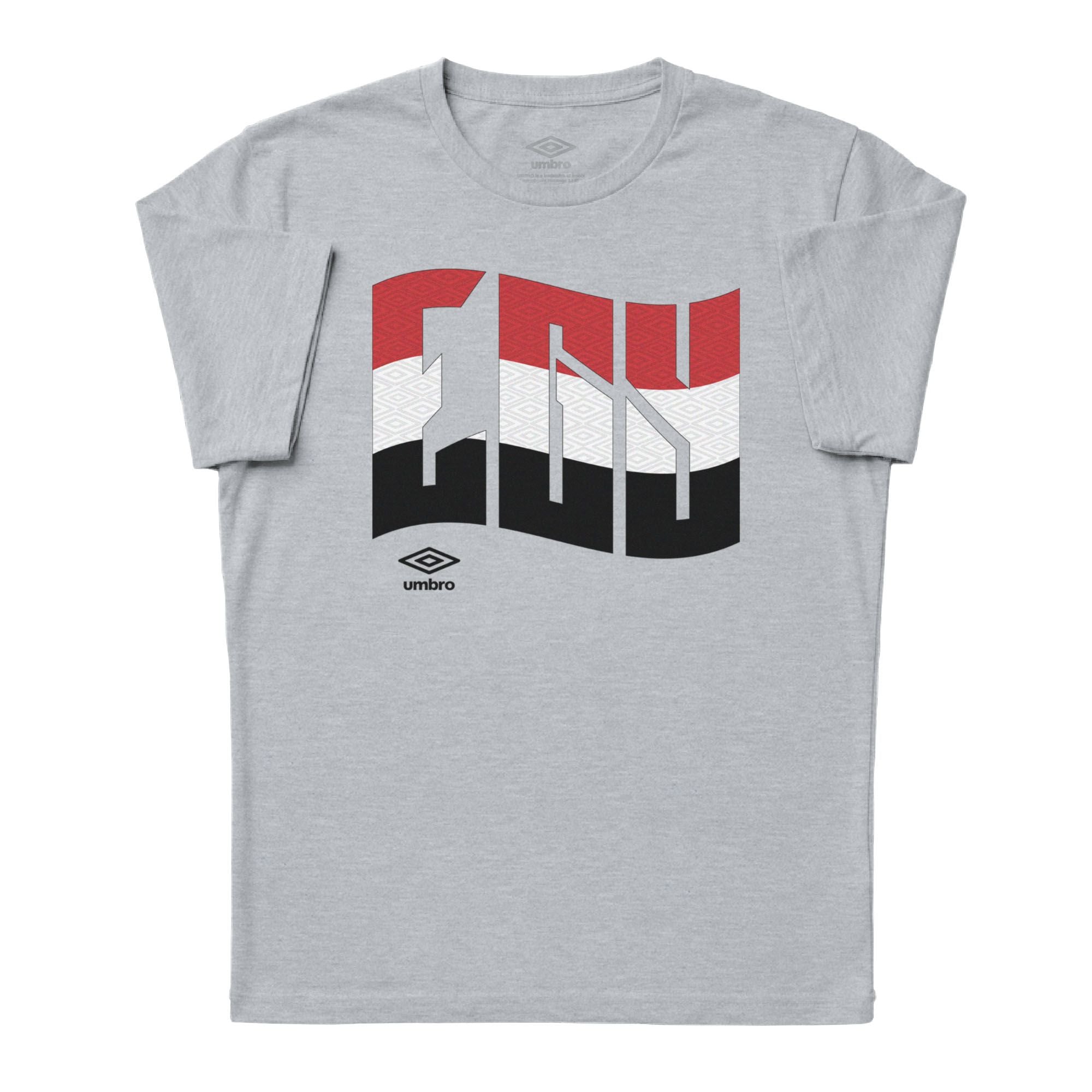 Umbro Adult Unisex Egypt Wavy Logo T-Shirt Sport Grey