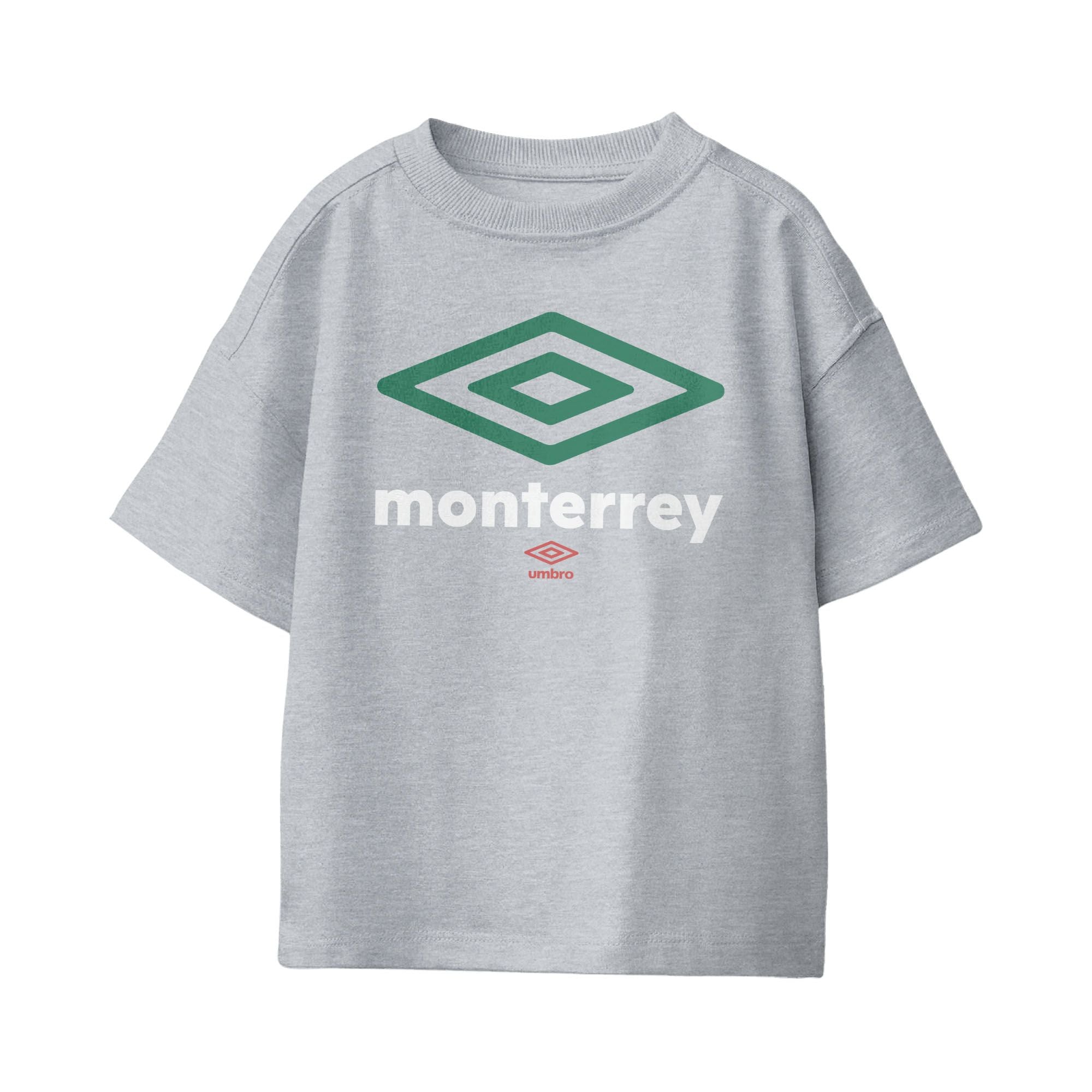 Umbro Kids Unisex Monterrey City Diamond Logo T-Shirt Sport Grey