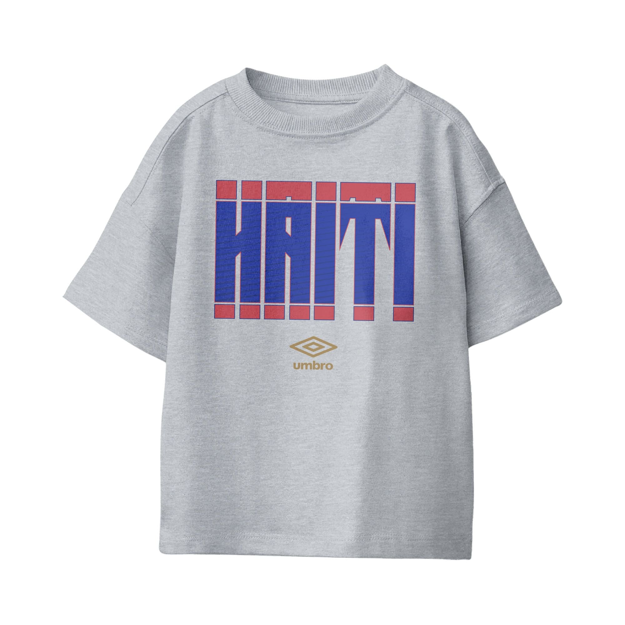 Umbro Haiti Stacked Soccer T-Shirt Sport Grey