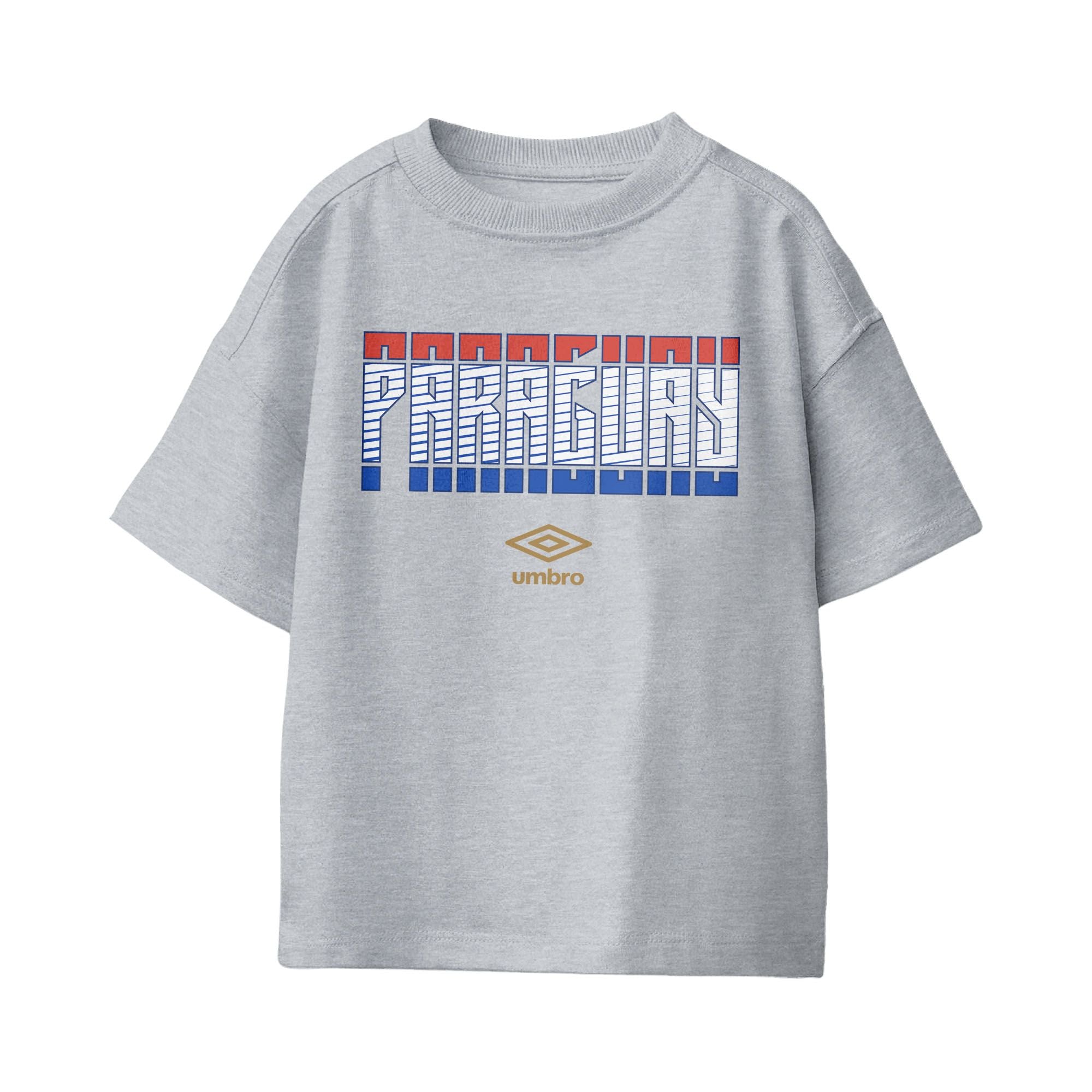 Umbro Paraguay Stacked Soccer T-Shirt Sport Grey