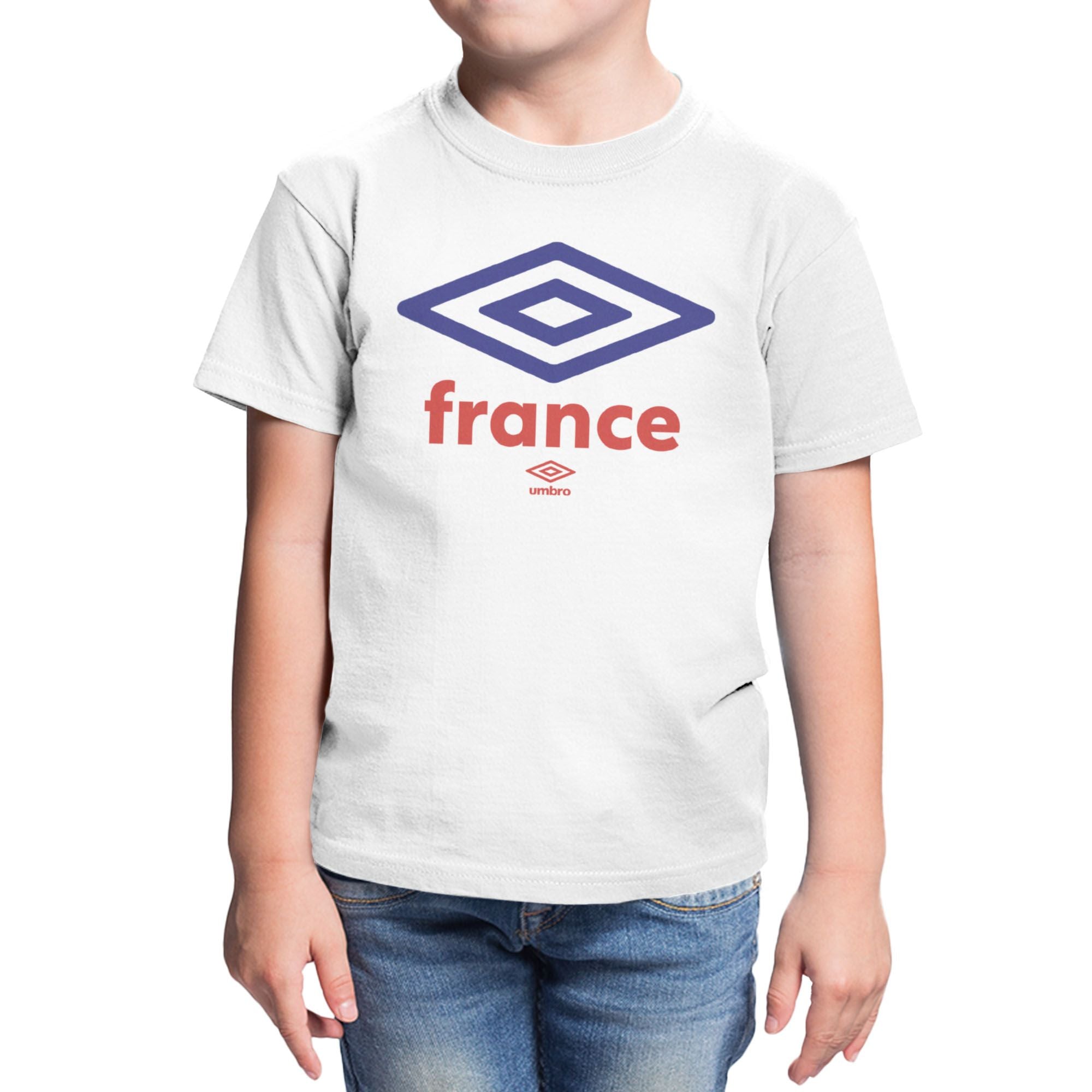 Umbro Kids France Diamond Logo T-Shirt