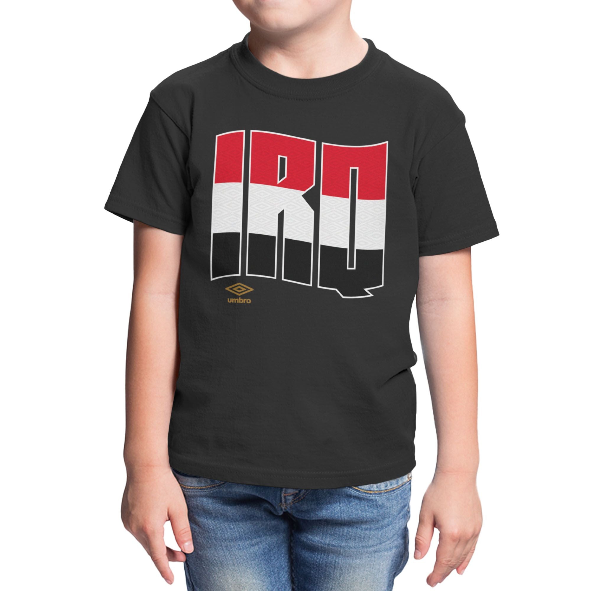 Umbro Kids Iraq Wavy Logo T-Shirt