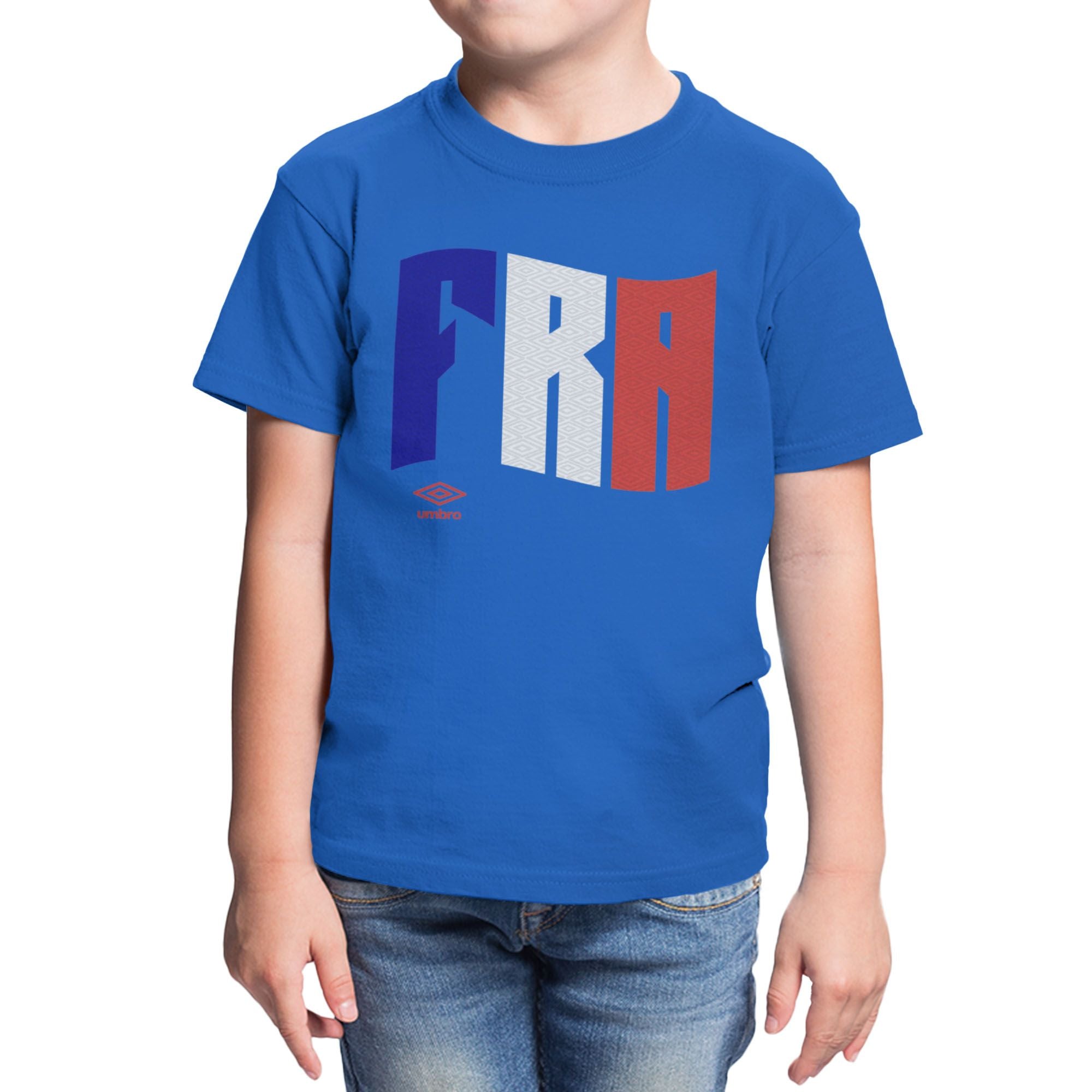 Umbro Kids France Wavy Logo T-Shirt