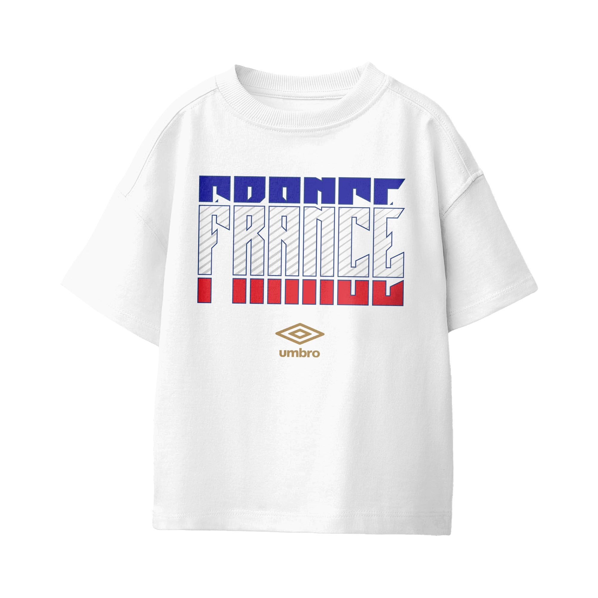 Umbro France Stacked Soccer T-Shirt White