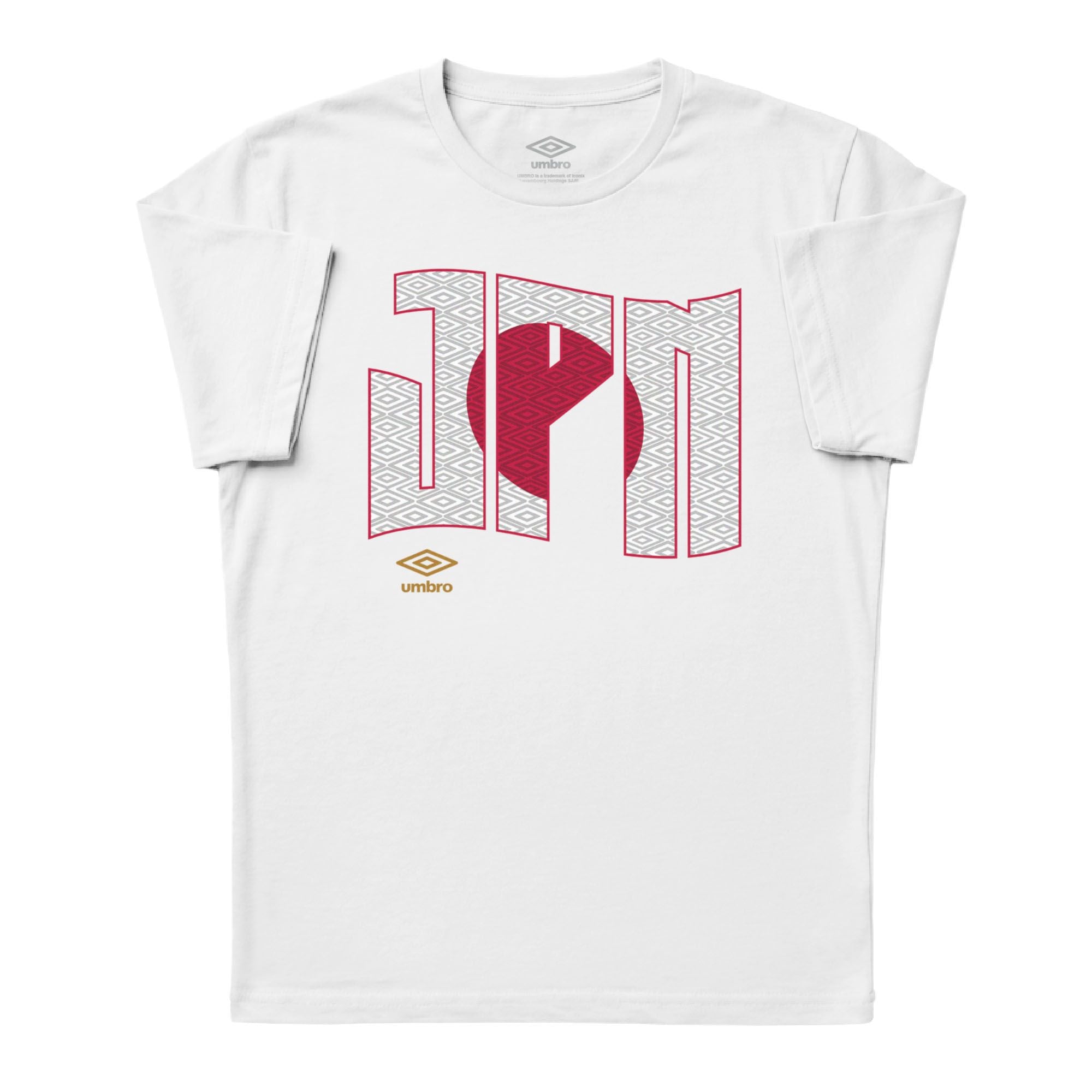 Umbro Adult Unisex Japan Wavy Logo T-Shirt White