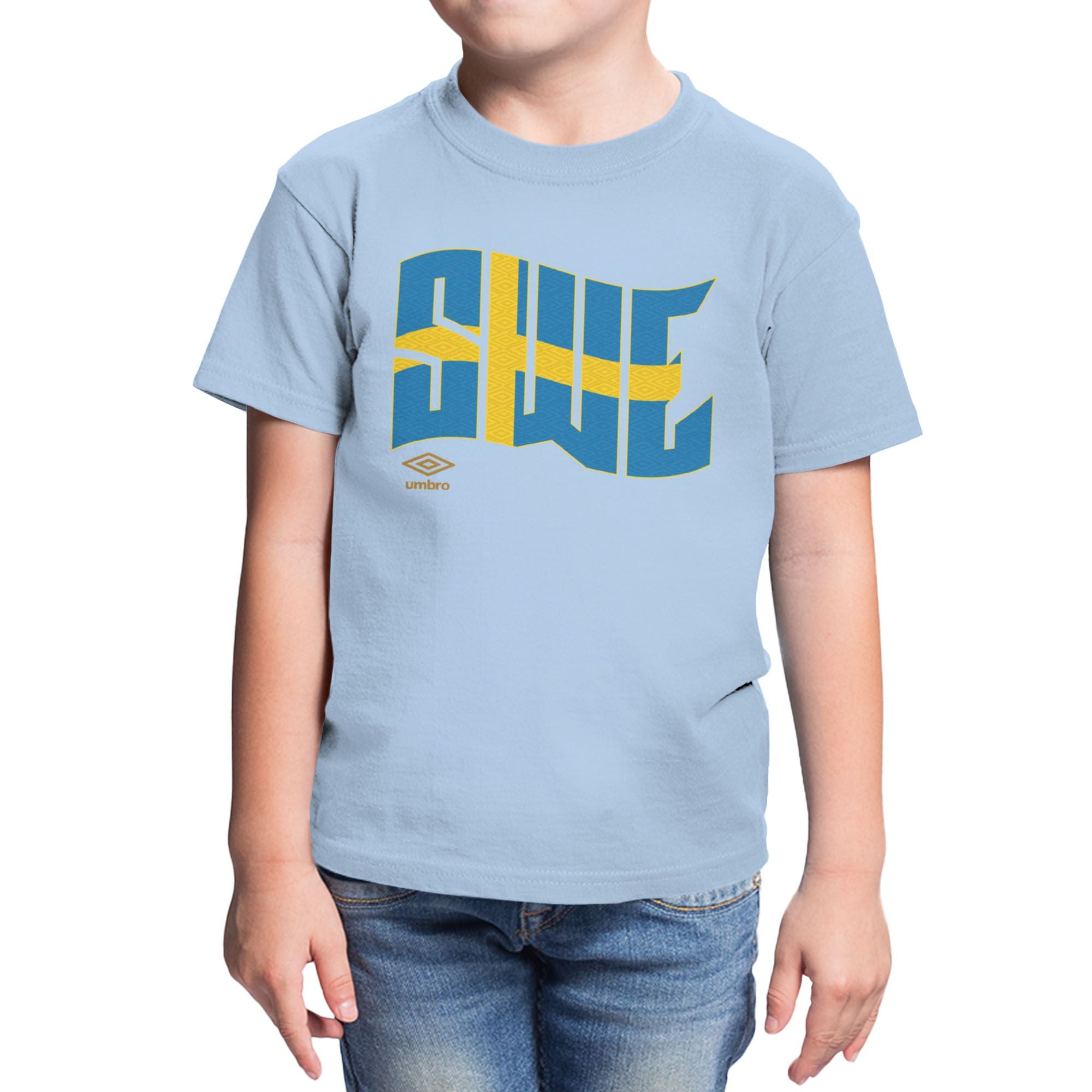 Umbro Kids Sweden Wavy Logo T-Shirt