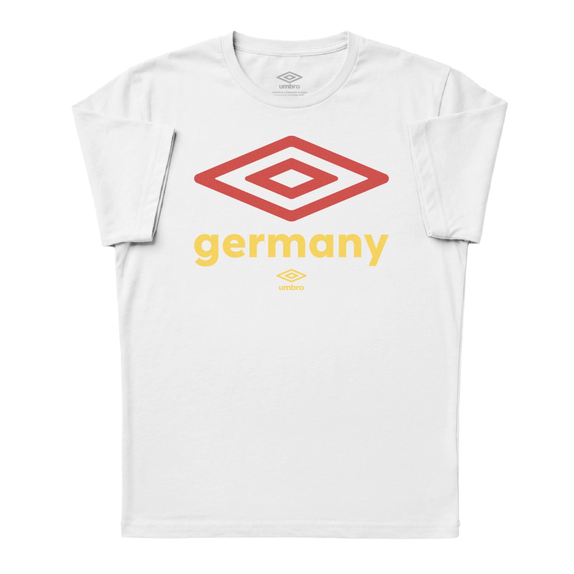 Umbro Adult Unisex Germany Diamond Logo T-Shirt White