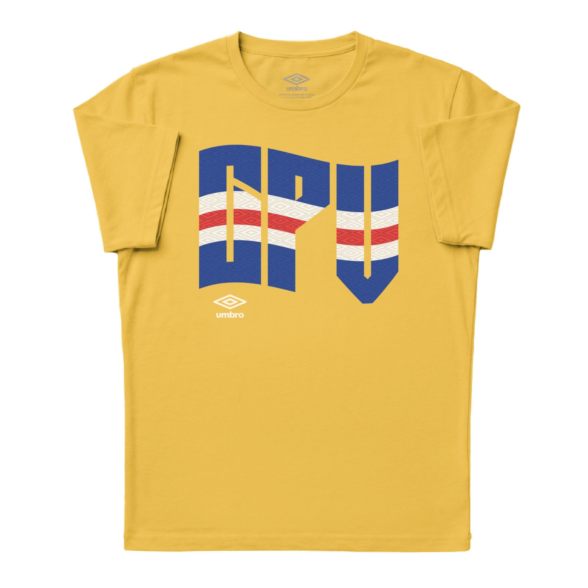 Umbro Adult Unisex Cape Verde Wavy Logo T-Shirt Daisy