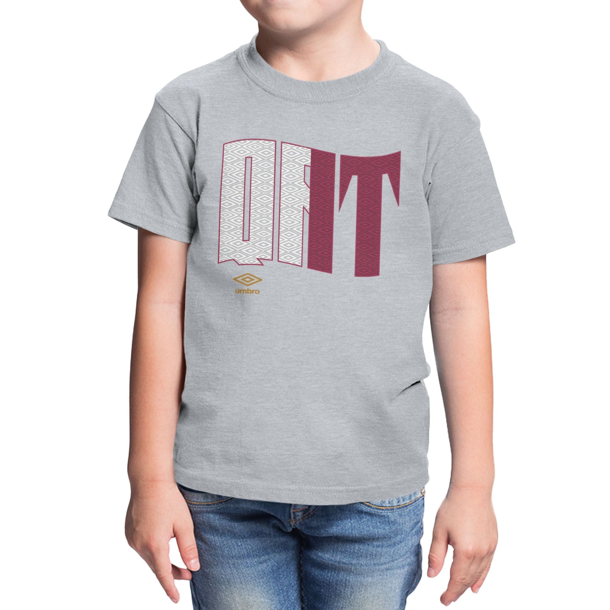 Umbro Kids Qatar Wavy Logo T-Shirt