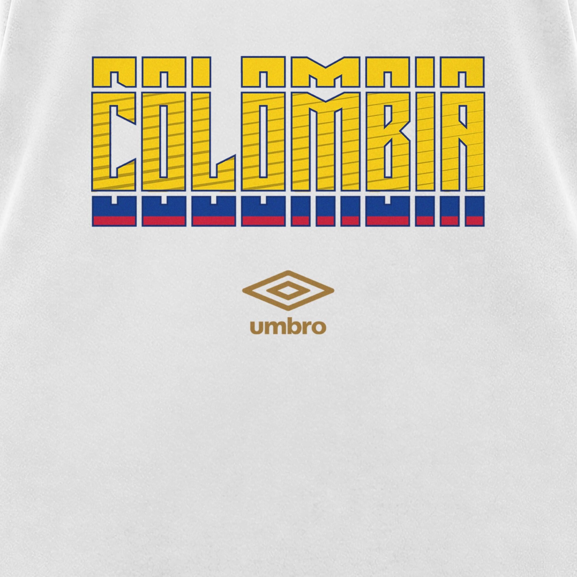 Umbro Colombia Stacked Soccer Tank Bright White