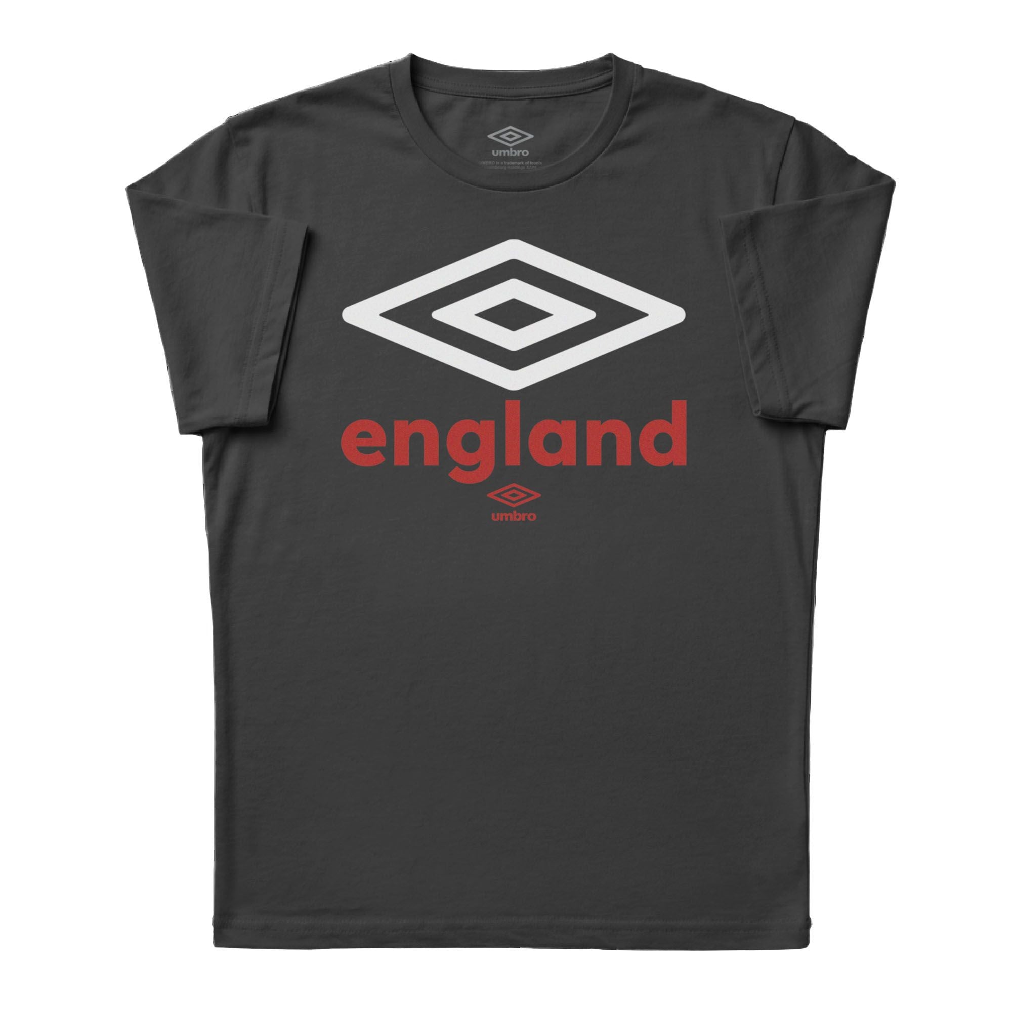 Umbro Adult Unisex England Diamond Logo T-Shirt Black