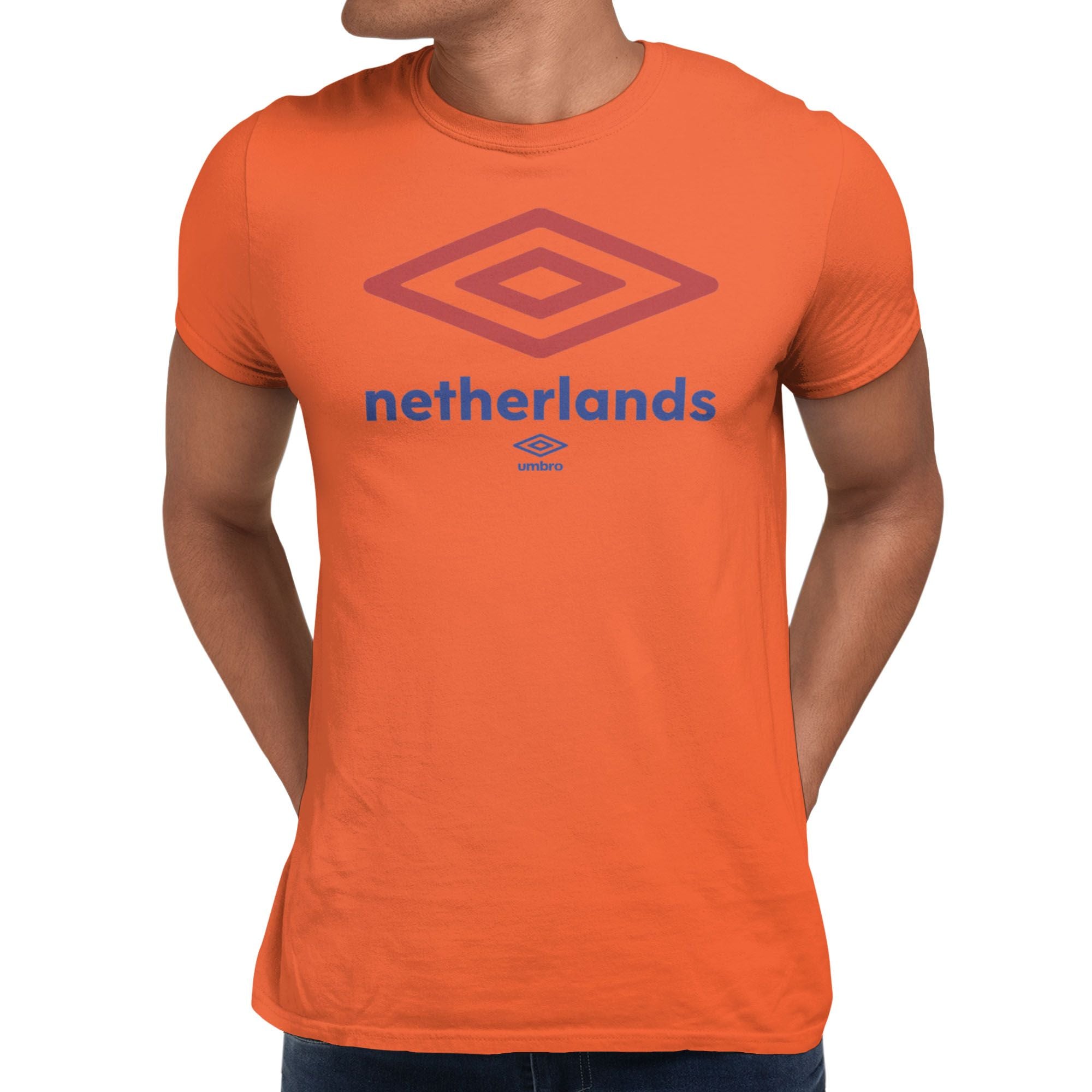 Umbro Netherlands Diamond Logo T-Shirt Orange