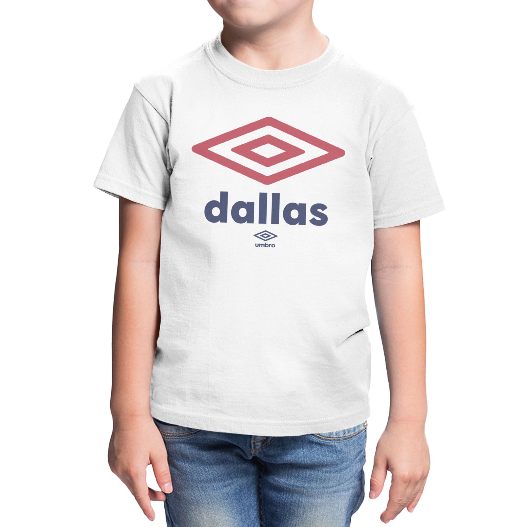 Umbro Kids Dallas City Diamond Logo T-Shirt