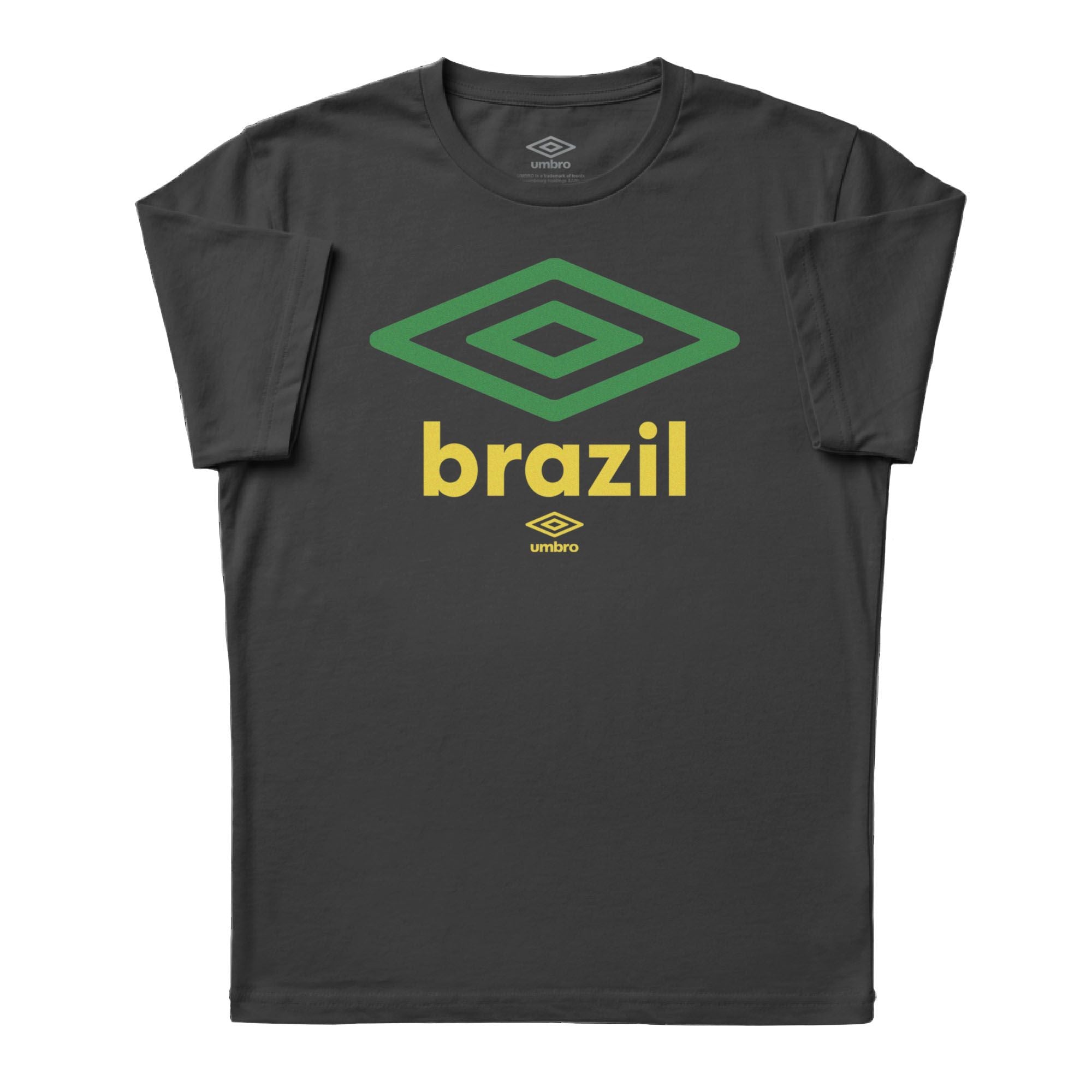 Umbro Adult Unisex Brazil Diamond Logo T-Shirt Black