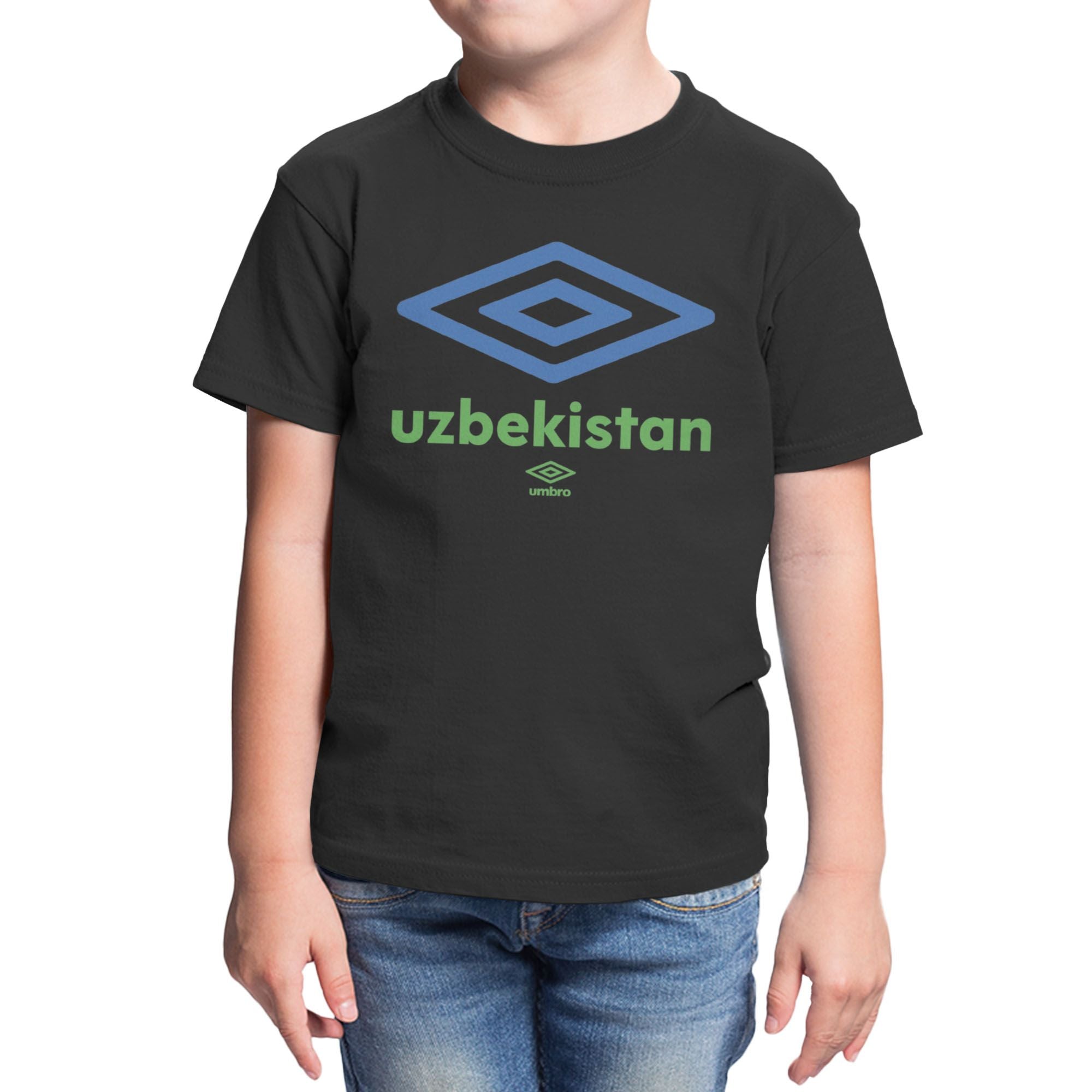 Umbro Kids Uzbekistan Diamond Logo T-Shirt
