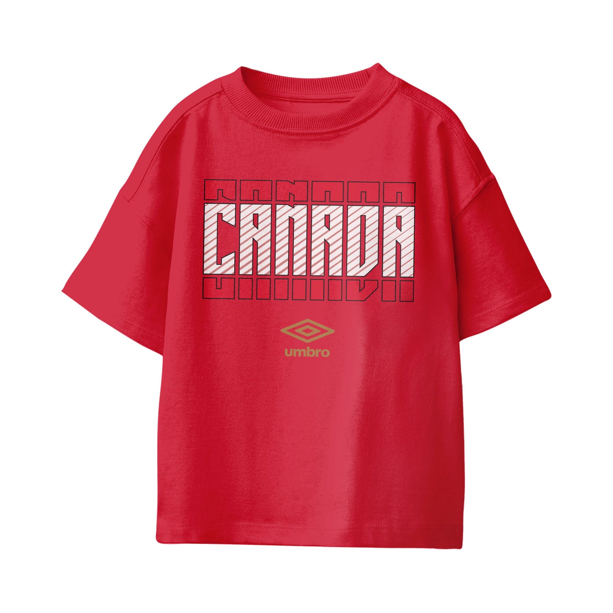 Umbro Canada Stacked Soccer T-Shirt Red