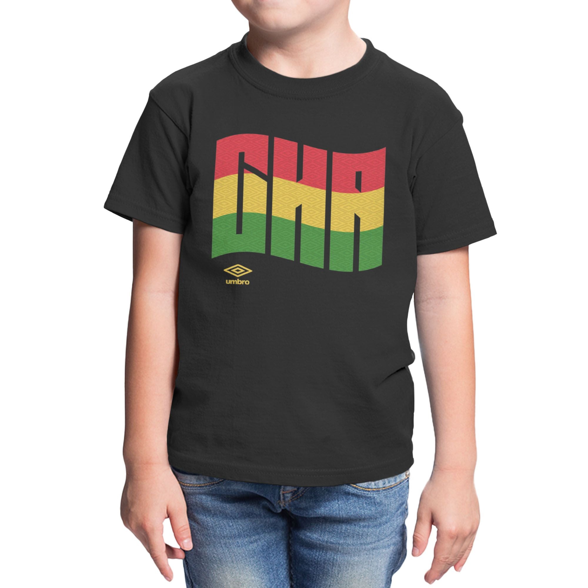 Umbro Kids Ghana Wavy Logo T-Shirt