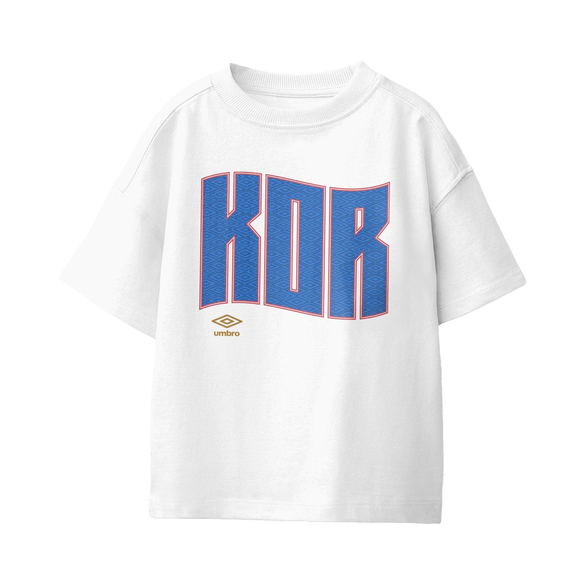 Umbro Kids Unisex Korea Republic Wavy Logo T-Shirt White