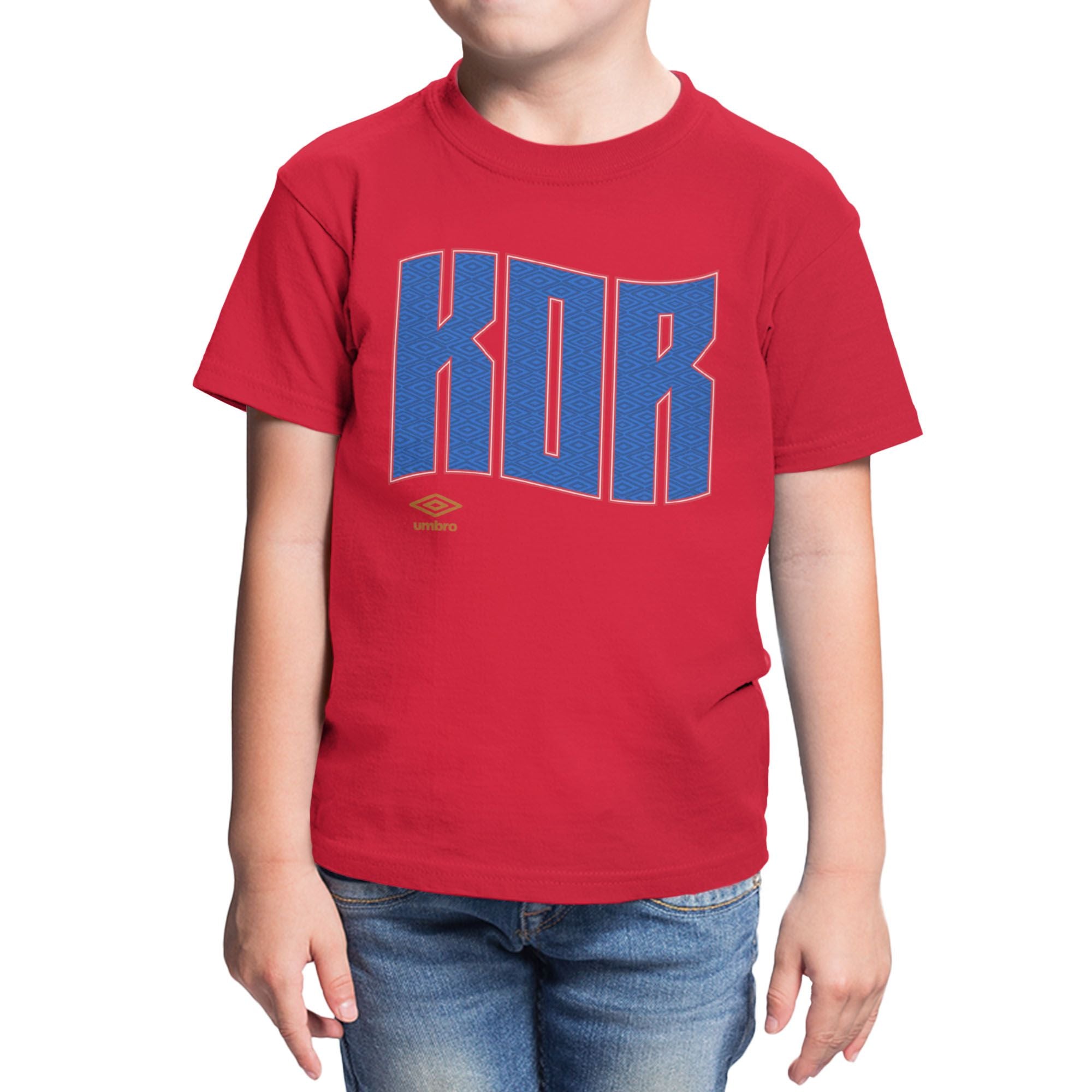 Umbro Kids Korea Republic Wavy Logo T-Shirt