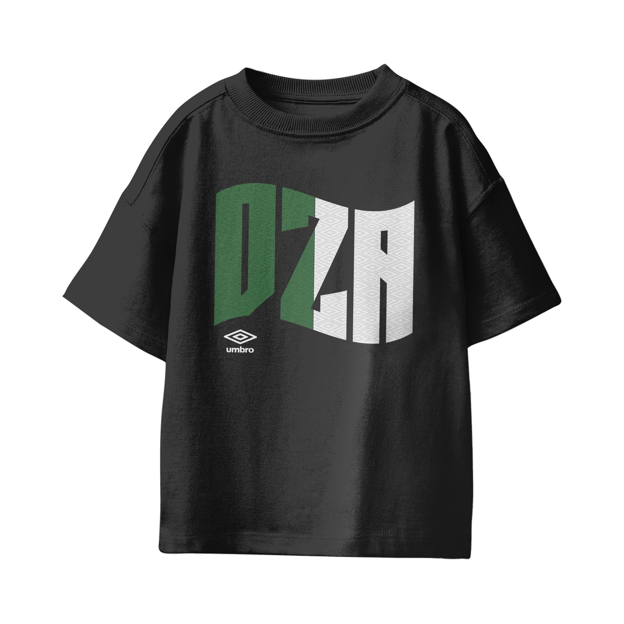Umbro Kids Algeria Wavy Logo T-Shirt Black