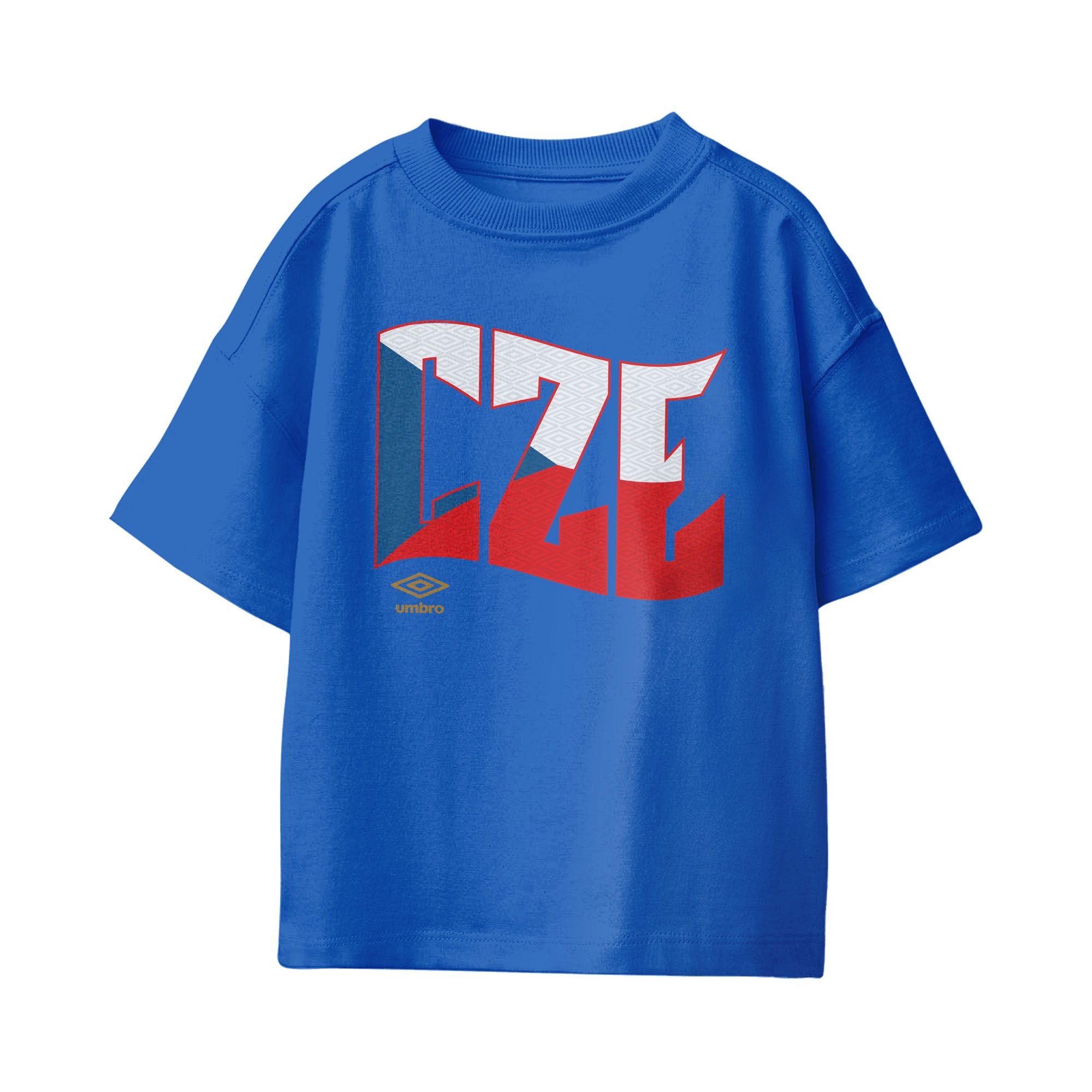 Umbro Kids Czech Republic Wavy Logo T-Shirt Royal