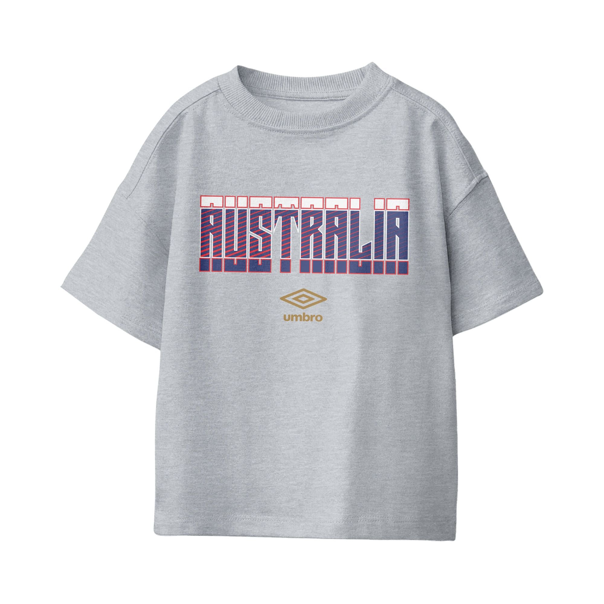 Umbro Australia Stacked Soccer T-Shirt Sport Grey
