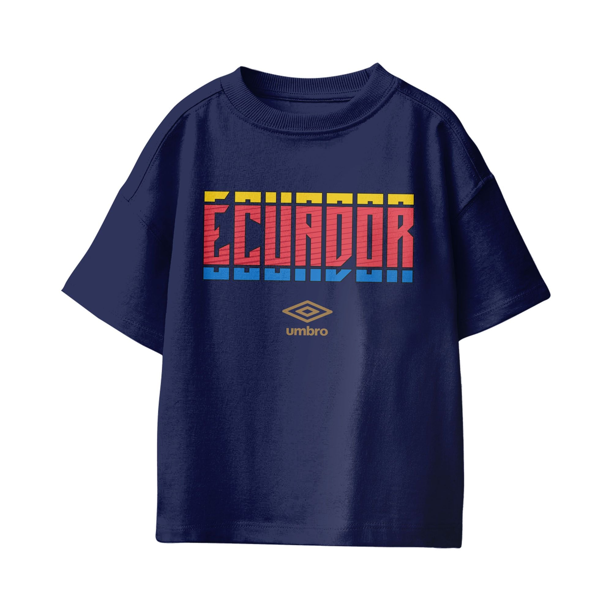 Umbro Ecuador Stacked Soccer T-Shirt Navy