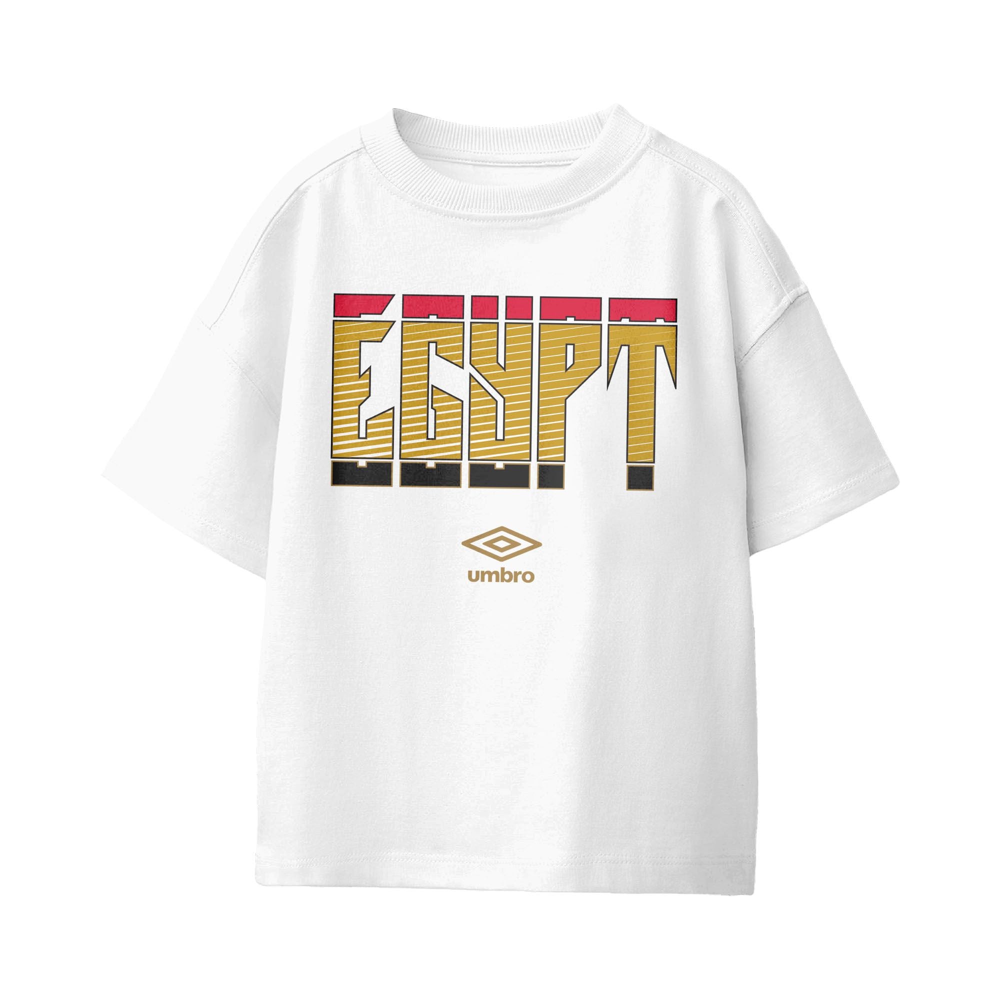 Umbro Egypt Stacked Soccer T-Shirt White