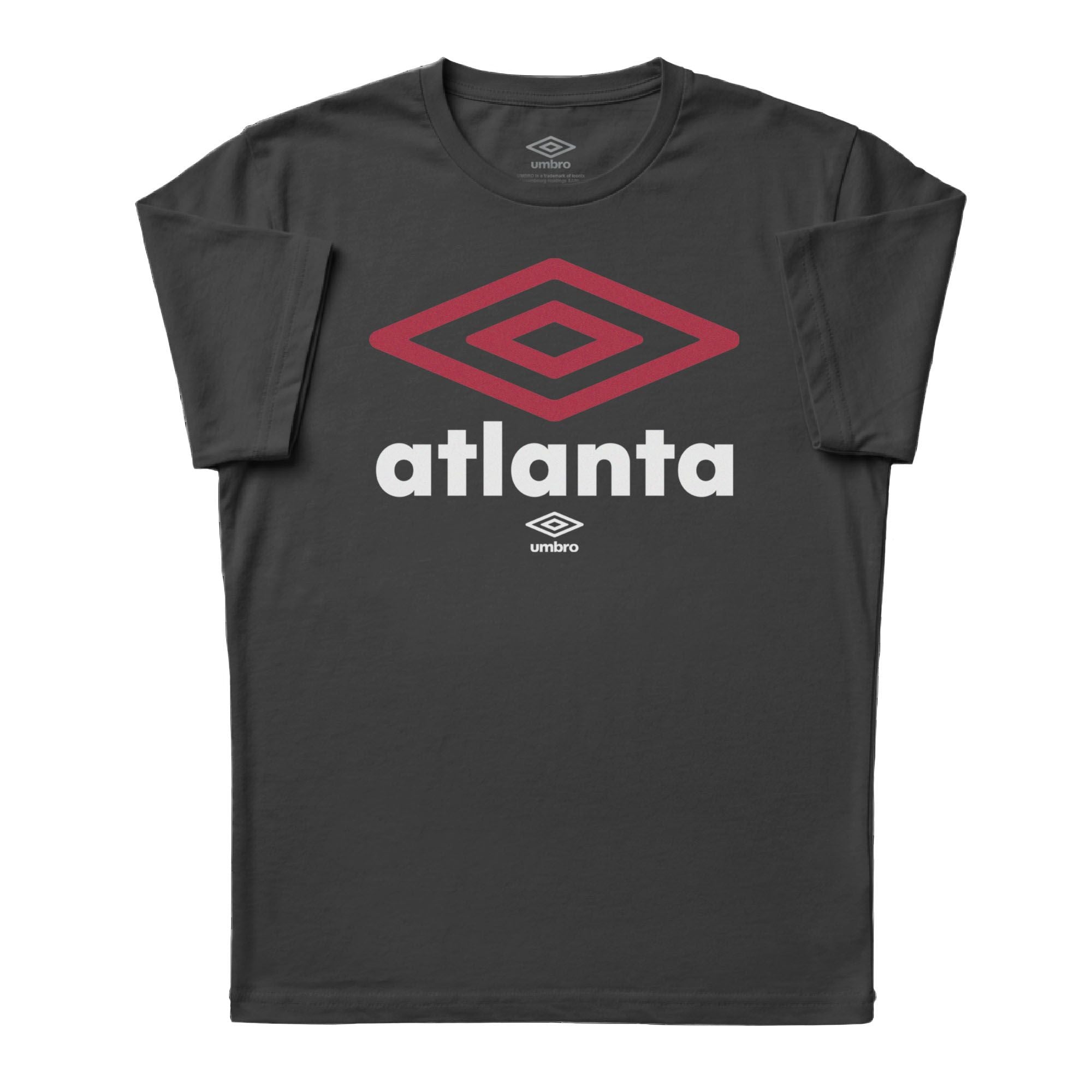 Umbro Adult Unisex Atlanta City Diamond Logo T-Shirt Black