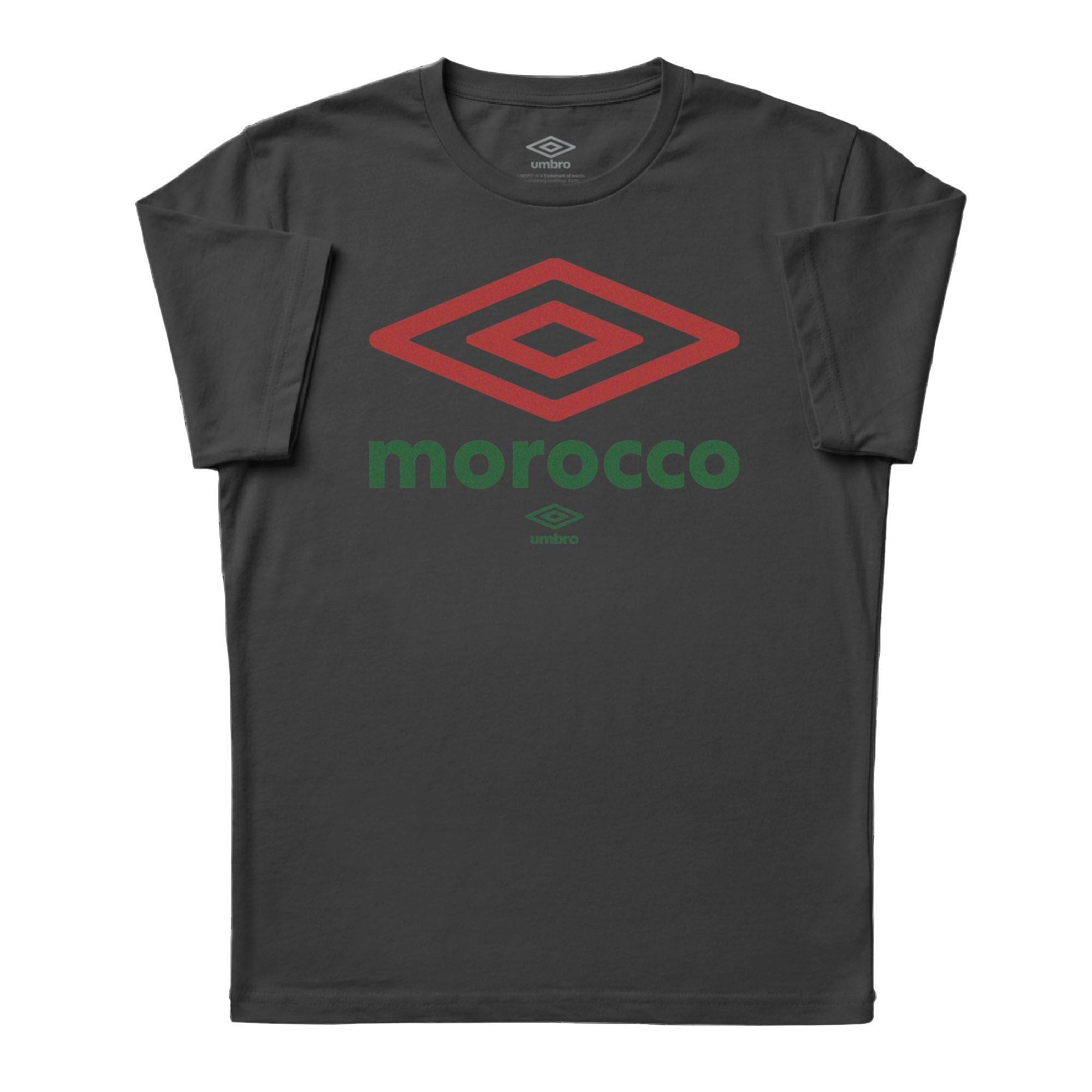 Umbro Adult Unisex Morocco Diamond Logo T-Shirt Black