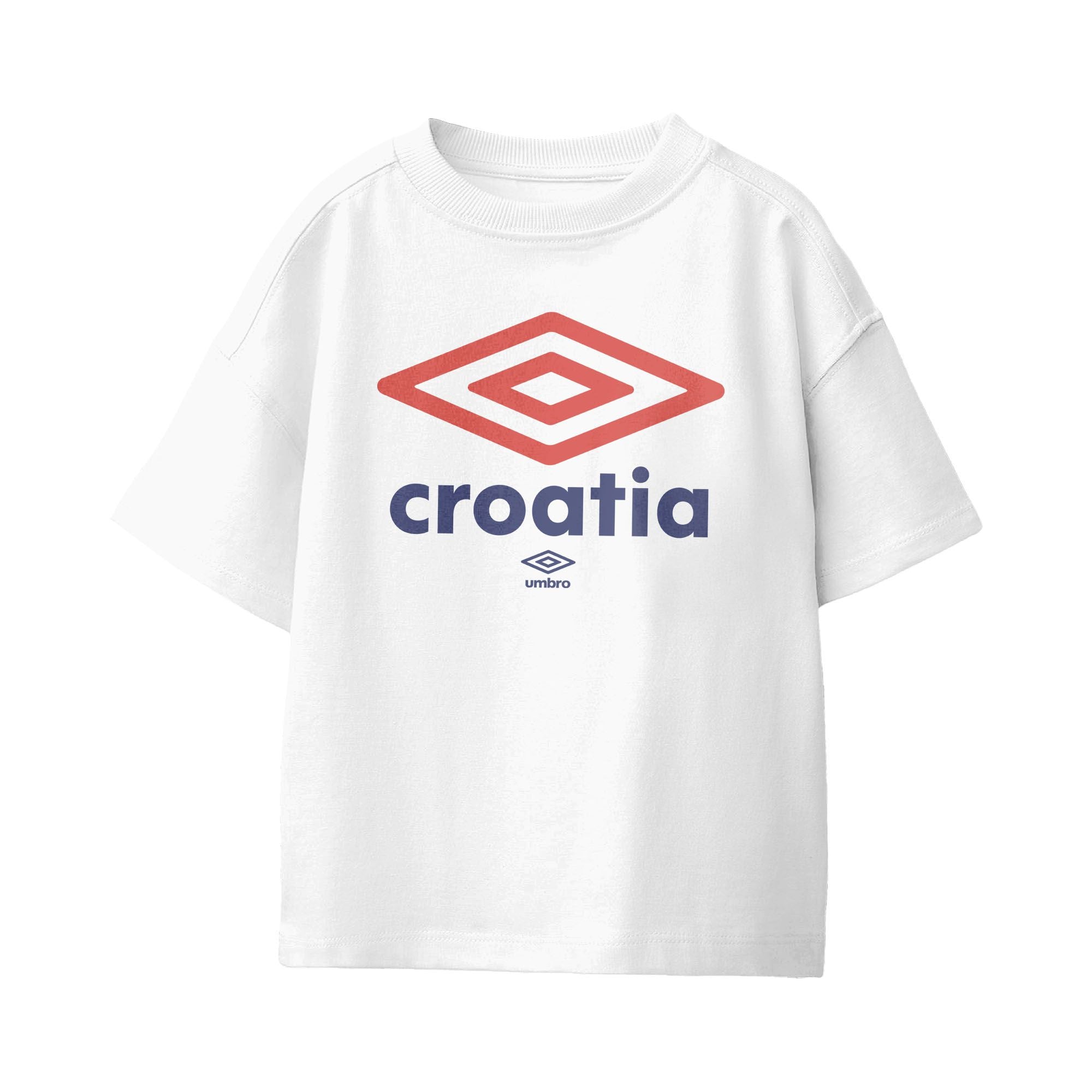 Umbro Kids Croatia Diamond Logo T-Shirt White