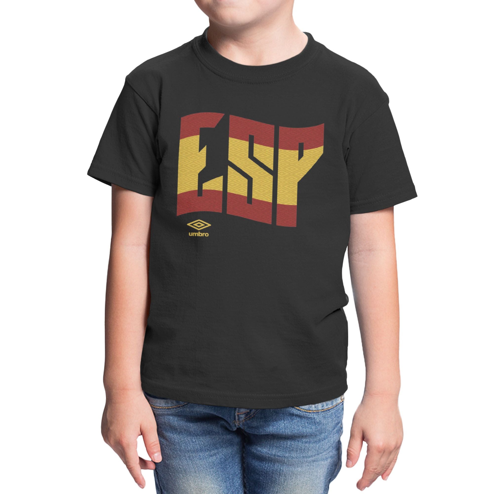 Umbro Kids Spain Wavy Logo T-Shirt