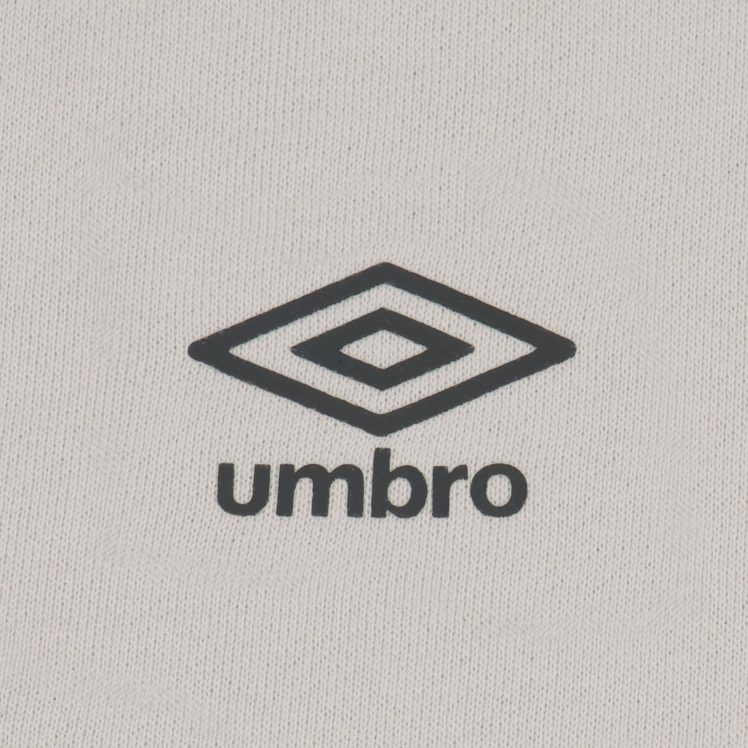 Shop hoodie in light grey with black accents by Umbro