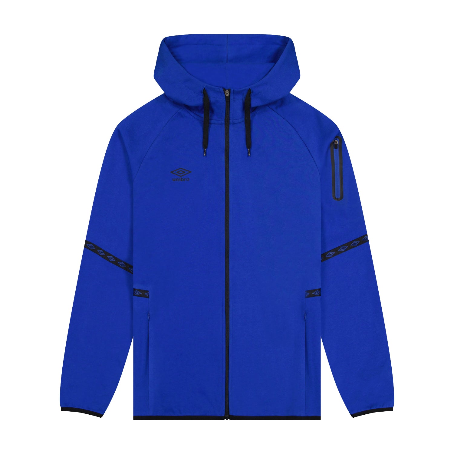 Umbro deep blue hooded zip jacket with black accents