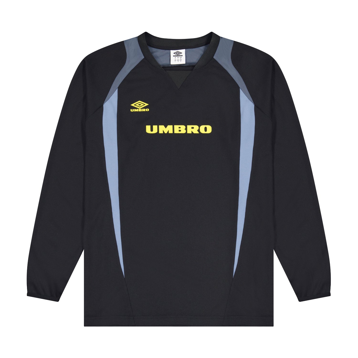 Men's panelled black long sleeve soccer jersey - Shop mens soccer jersey shirts by Umbro