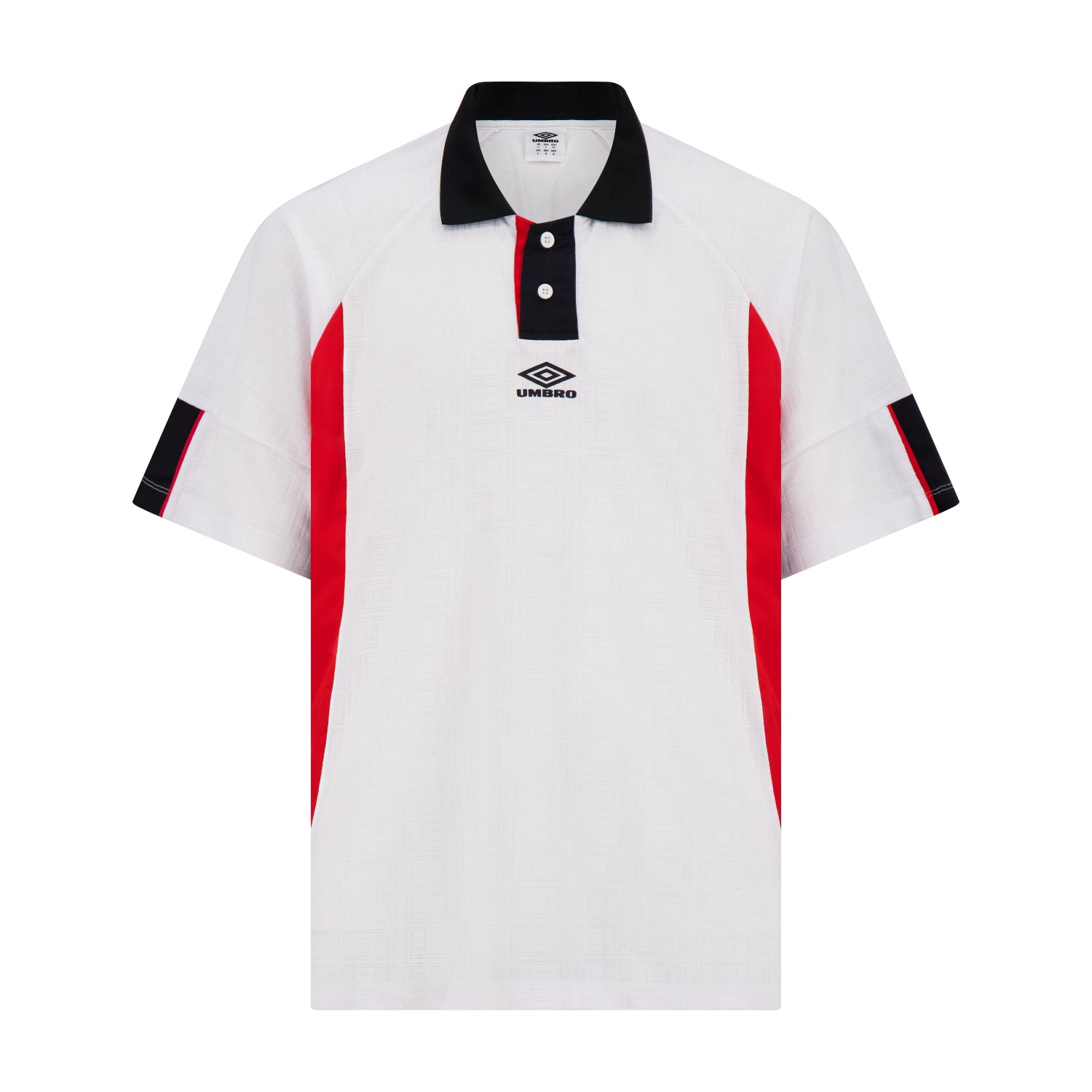 Collared retro soccer shirt in white has a relaxed, boxy fit - Shop men's collar shirts by Umbro