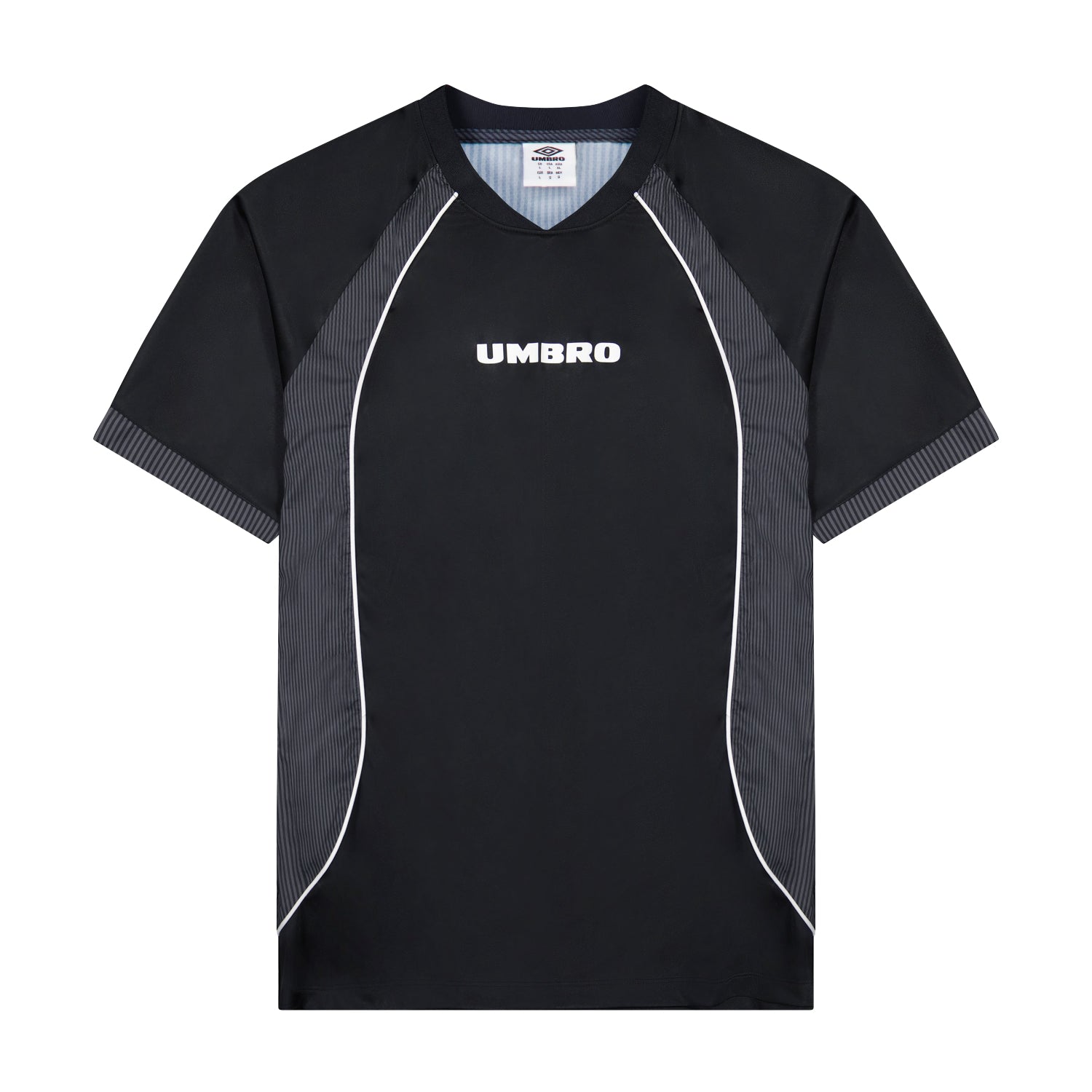 Men's retro panelled black sickest soccer jersey. Shop men's workout tee shirts by Umbro.