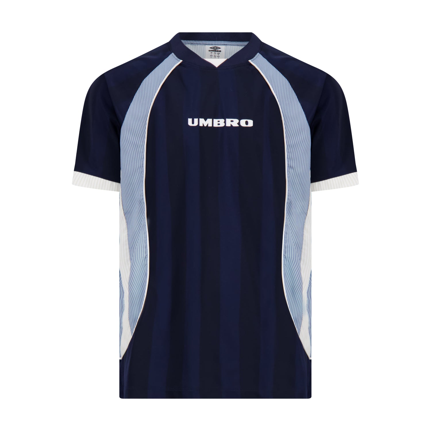 Men's retro panelled navy blue sickest soccer jersey. Shop men's workout tee shirts by Umbro.