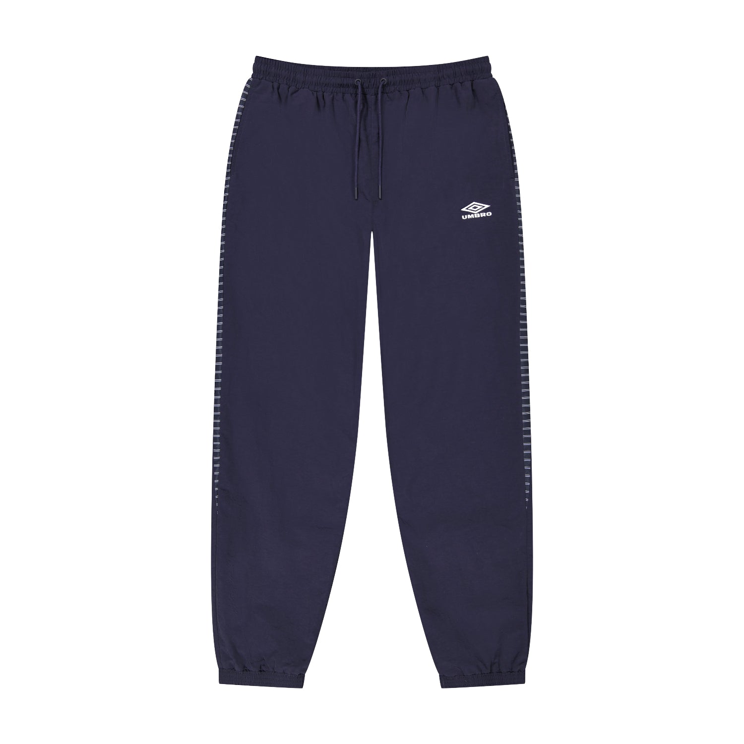 Navy blue soccer pants men with relaxed fit. Shop unisex nylon track pants by Umbro.