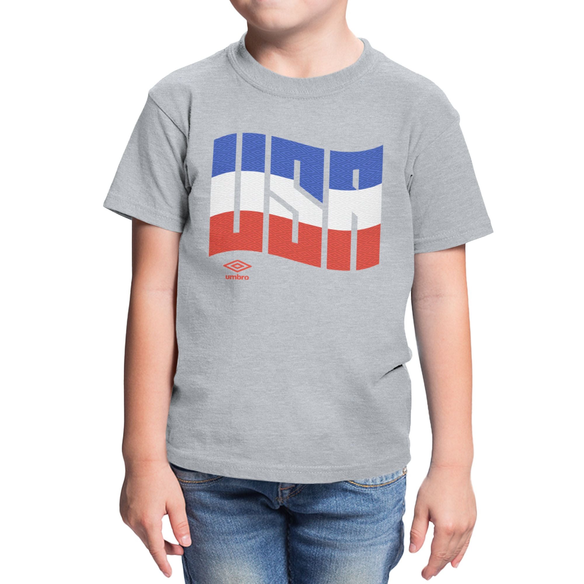Umbro Kids USA Wavy Logo T-Shirt