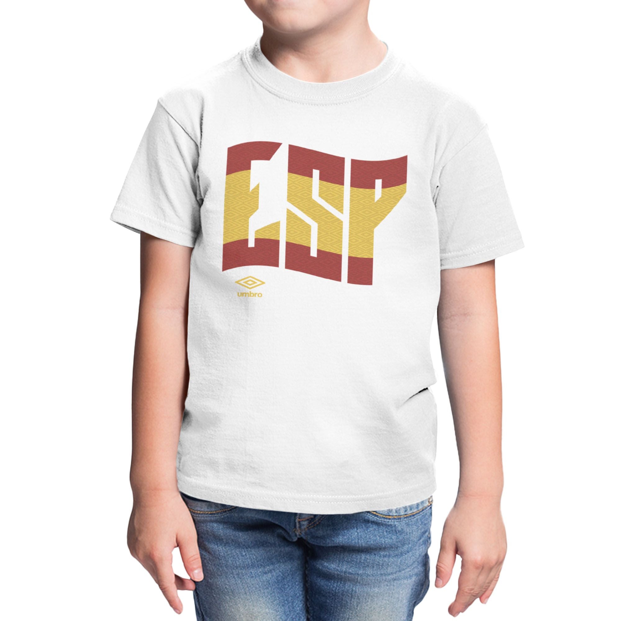 Umbro Kids Spain Wavy Logo T-Shirt