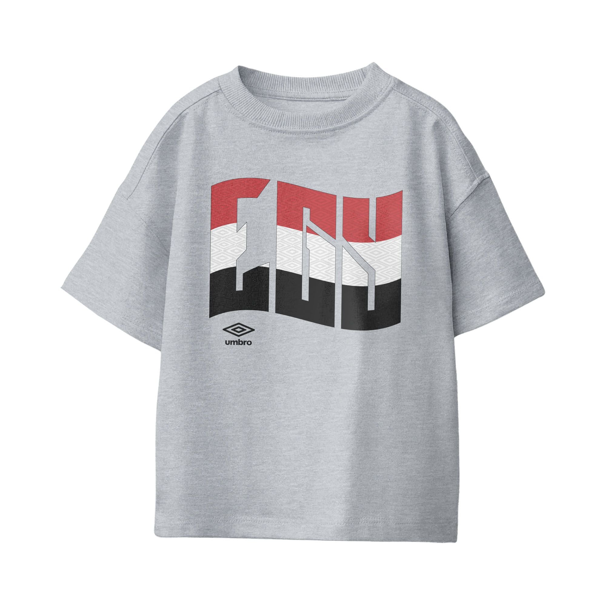 Umbro Kids Egypt Wavy Logo T-Shirt Sport Grey