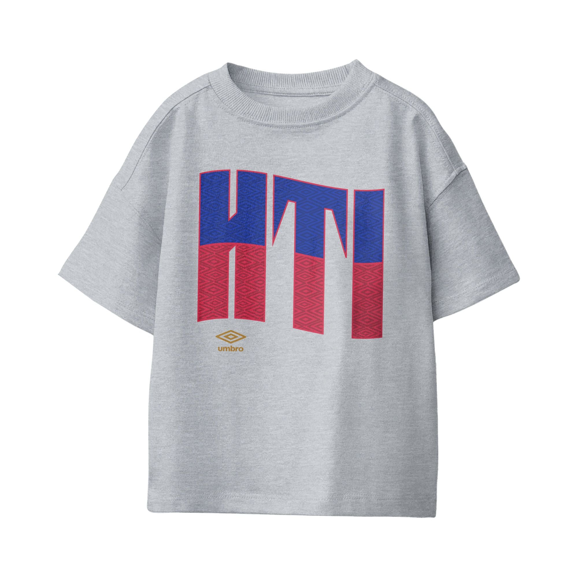 Umbro Kids Haiti Wavy Logo T-Shirt Sport Grey