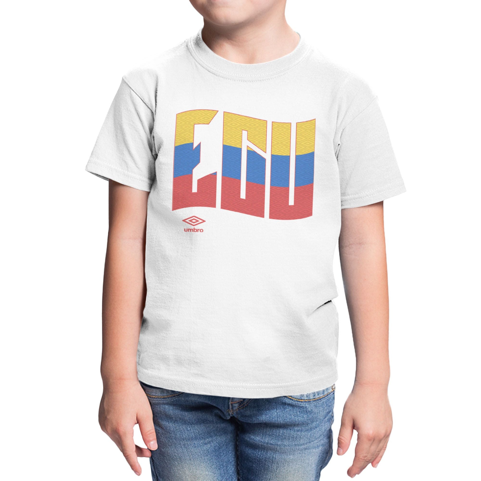 Umbro Kids Ecuador Wavy Logo T-Shirt