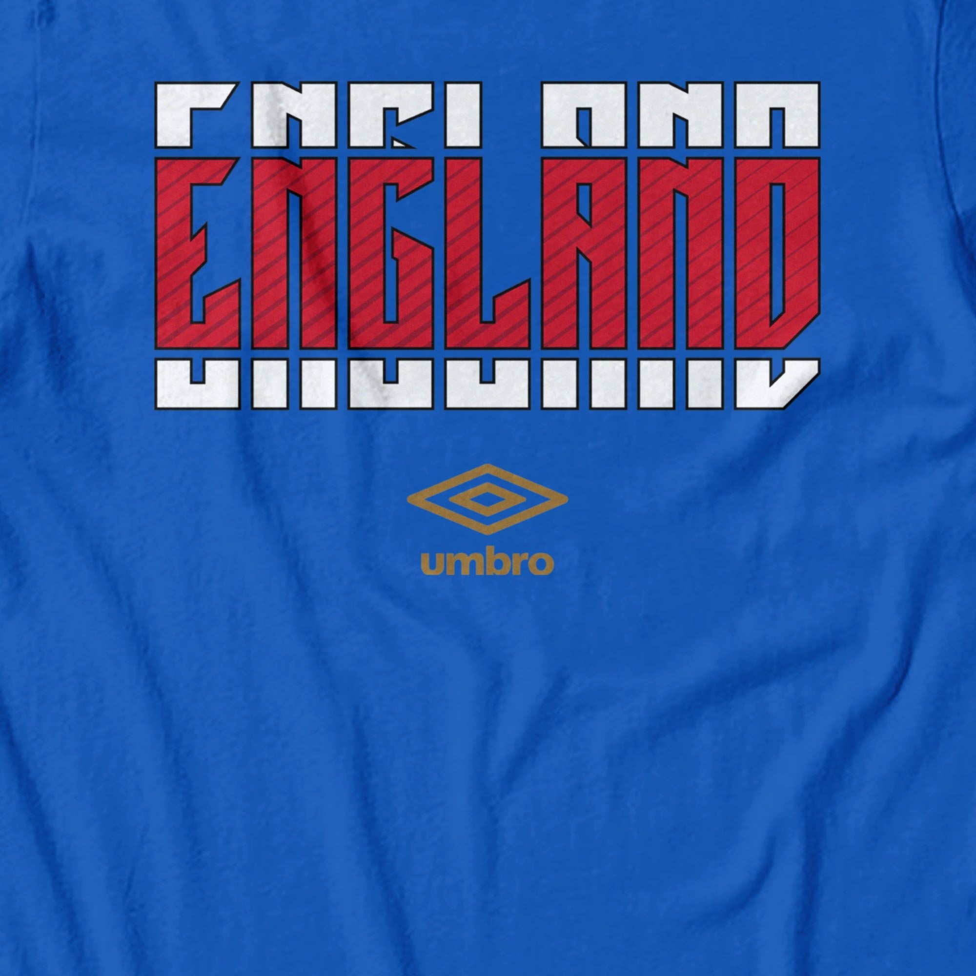 Umbro England Stacked Soccer T-Shirt Royal