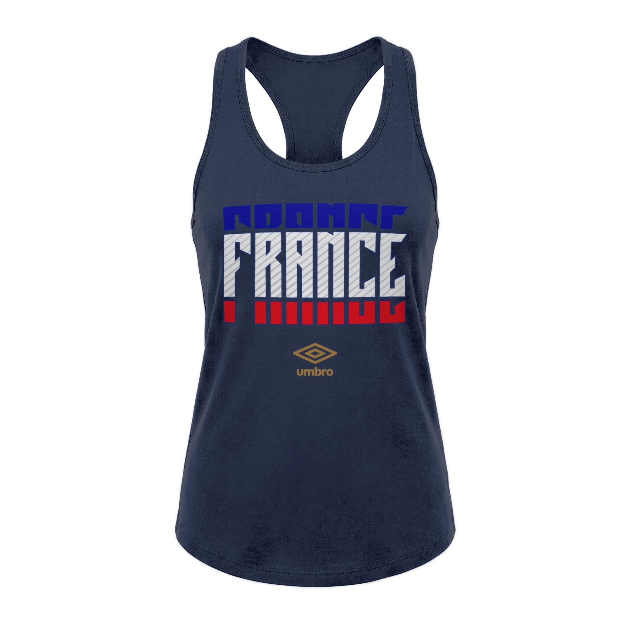 Umbro France Stacked Soccer Tank Midnight Navy