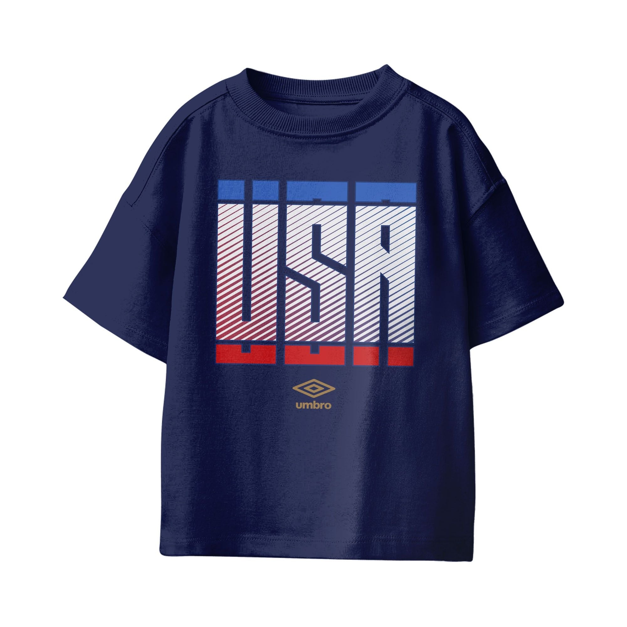 Umbro USA Stacked Soccer T-Shirt Navy