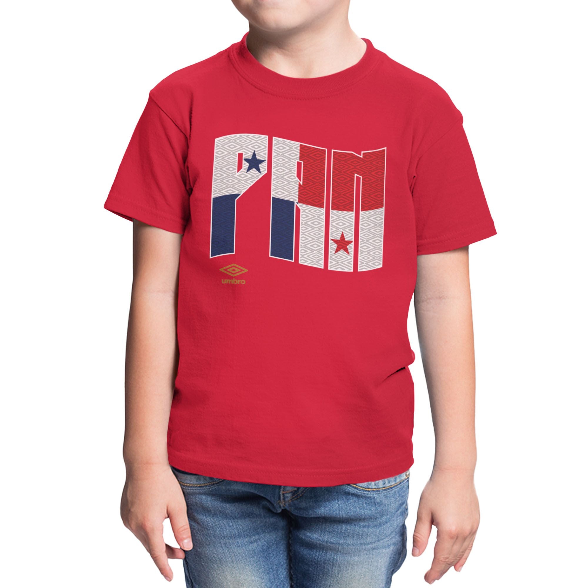 Umbro Kids Panama Wavy Logo T-Shirt