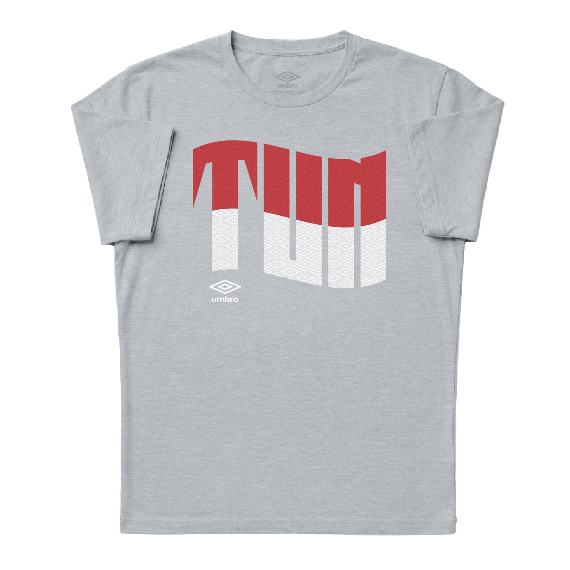 Umbro Tunisia Wavy Logo T-Shirt Sport Grey