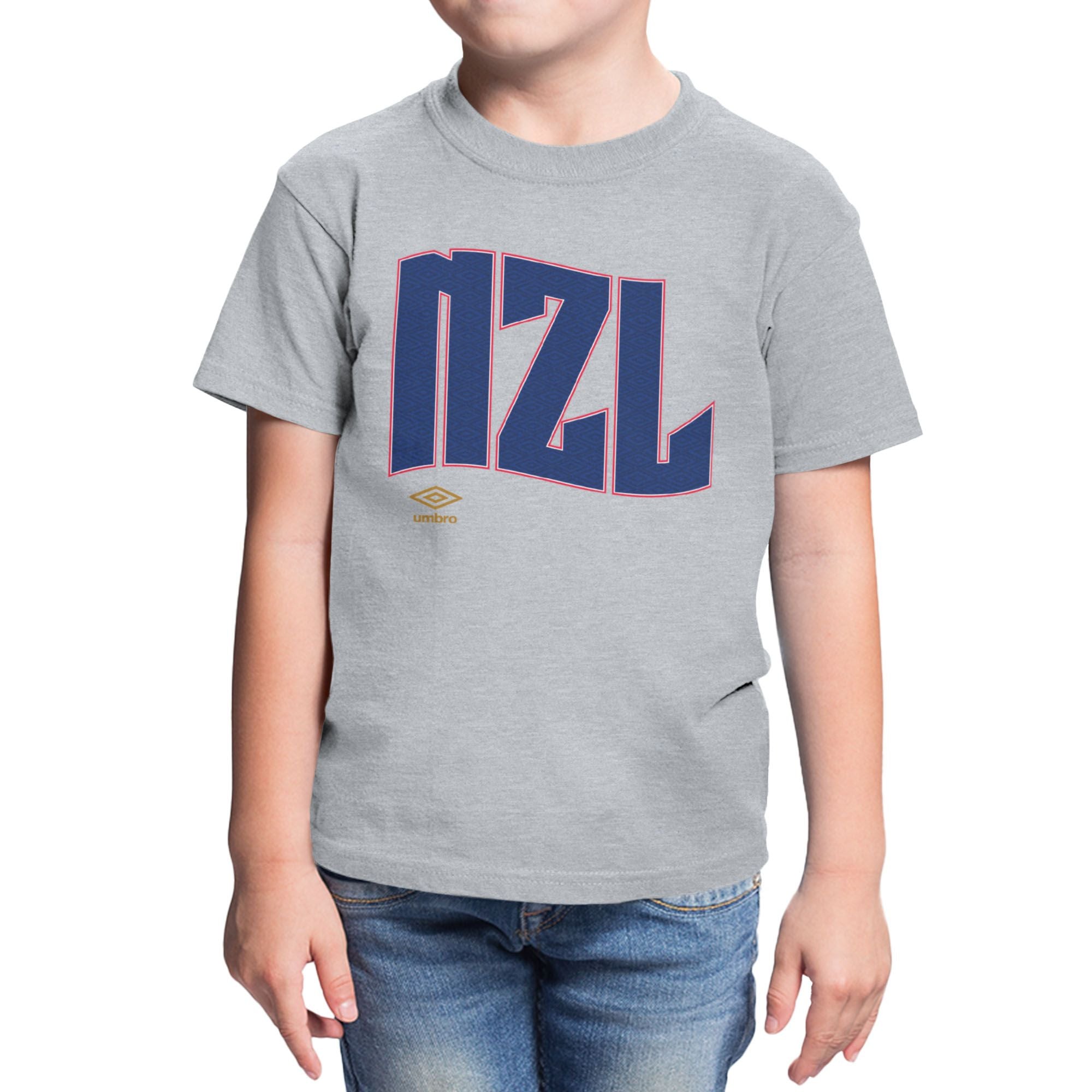 Umbro Kids New Zealand Wavy Logo T-Shirt